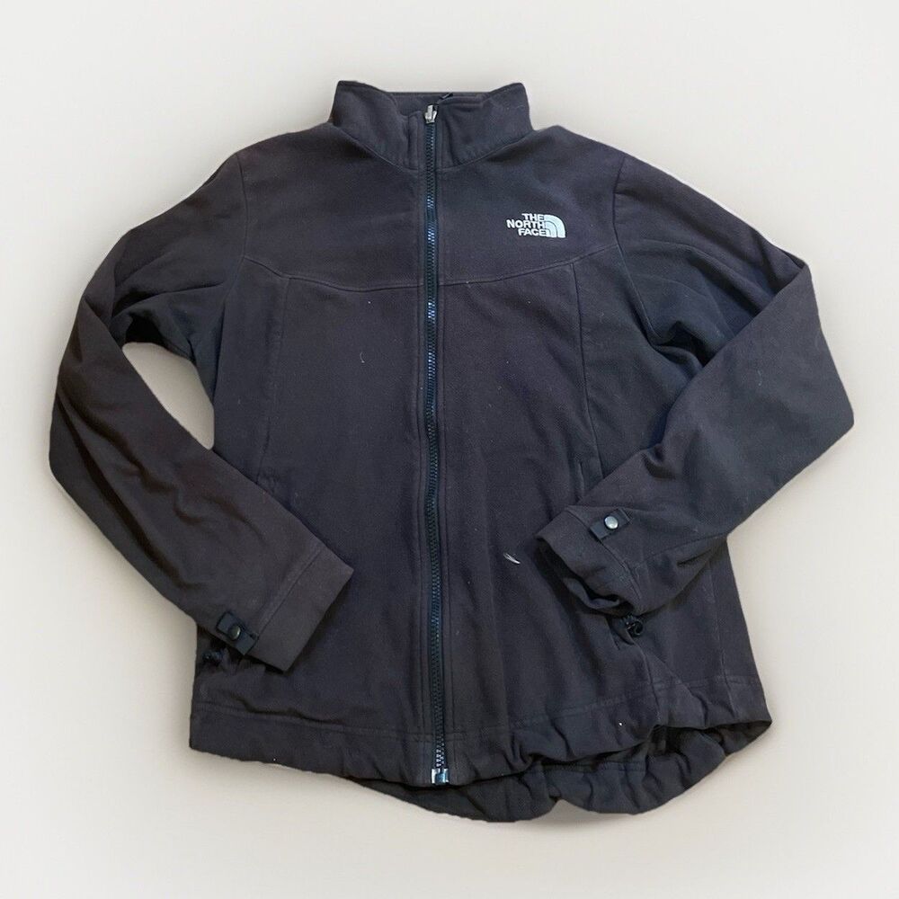 Vtg Men's The North Face Black Fleece Jacket Medium Winter Soft Warm Outdoor